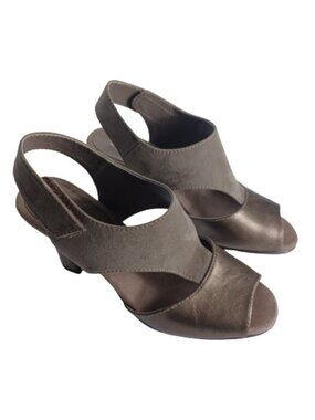 Aerosols Shoes Sandals Chunky Strappy Comfort Peep Toe Slingback Women's Size 8